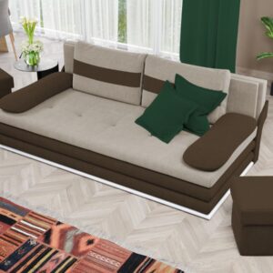 Canapea Mira Crem / Maro