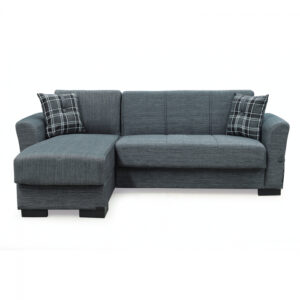 Coltar FLAMINGO extensibil, cu lada depozitare, colt interschimbabil, 216x142x80 cm