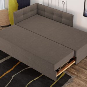 Divan / Pat tapitat Maro Story Extensibil