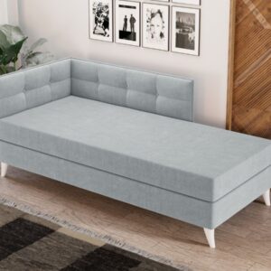 Divan / Pat o persoana tapitat Gri Deschis Story Fix