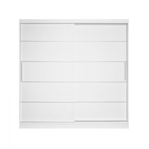 Dulap CORFU 03, usi glisante, alb, 200x60x200 cm