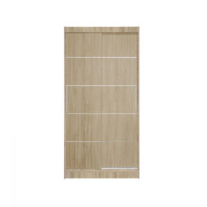 Dulap KOSS 03, cu usi glisante, sonoma, 100x60x200 cm