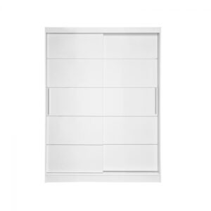 Dulap RODOS 03, usi glisante, alb, 150x60x200 cm