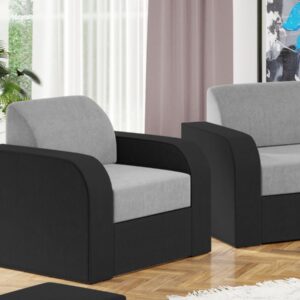 Fotoliu Mini Gri Deschis / Gri Antracit