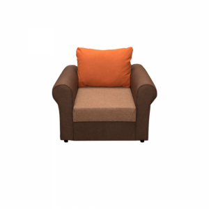 Fotoliu SARA extensibil, maro inchis + maro deschis + caramiziu, 105x95x78 cm