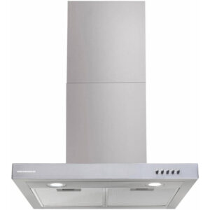 Hota decorativa Heinner HDCH-360TSS, 308.1 mc/h, 60cm, 1 motor, 2 filtre aluminiu, 3 trepte de viteza, Inox