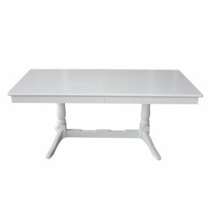 Masa extensibila EUROPA, lemn masiv, dreptunghiulara, alb, 160 240x92x70 cm