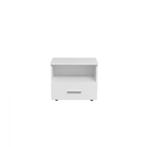 Noptiera ALMA, 1 sertar, alb, 50x30x42 cm