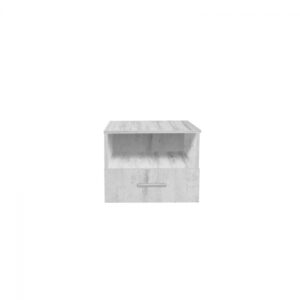 Noptiera ALMA, 1 sertar, pin antichizat, 50x30x42 cm