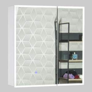 Oglinda ALEXA cu iluminare LED, 65 cm, alb