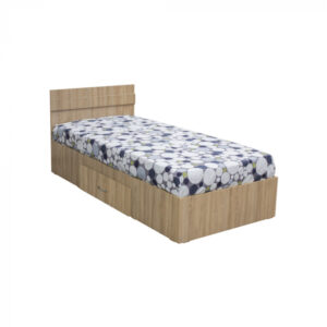 Pat ALMA cu sertar, 90×200 cm, sonoma deschis