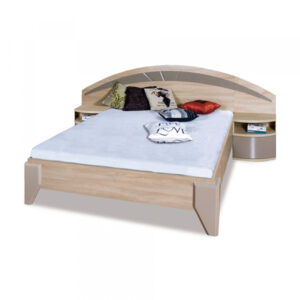 Pat DL 2-1, 160×200 cm, cu noptiere, sonoma deschis + bej