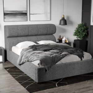 Pat Tapitat Galileo cu somiera fixa Gri – Coral 75 140×200