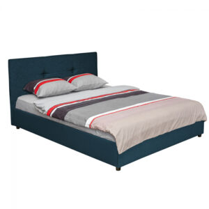 Pat tapitat ECONO I, 160×200 cm, albastru