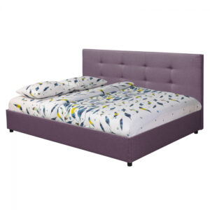 Pat tapitat ECONO L200, 140×200 cm, mov deschis