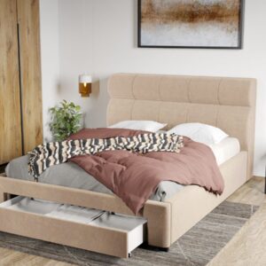 Pat Tapitat Galacto cu somiera si sertar