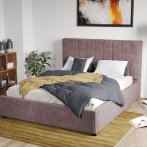 Pat Tapitat Adam cu somiera fixa Roz – Poso 27 140×200