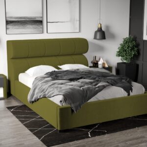 Pat Tapitat Galileo cu somiera fixa Verde – Riviera 36 140×200