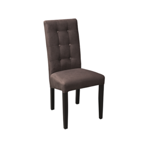 Scaun living TEO LUX, lemn wenge, maro, 46x46x97 cm
