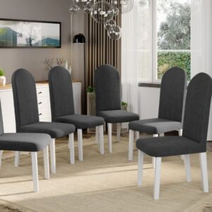 Set 6 Scaune Grand Gri Inchis