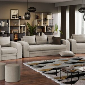 Set Canapea si Fotolii Camila Crem