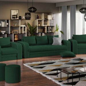 Set Canapea si Fotolii Camila Verde