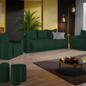 Set Canapea si Fotolii Nova Verde