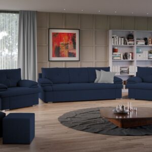 Set Canapea si Fotolii Roma Albastru