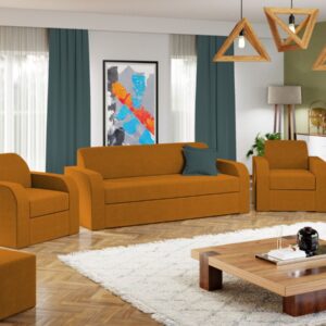 Set Canapea si Fotolii Mini Portocaliu