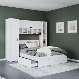 Set Mobila Dormitor Nordis 2.26m cu pat incadrat