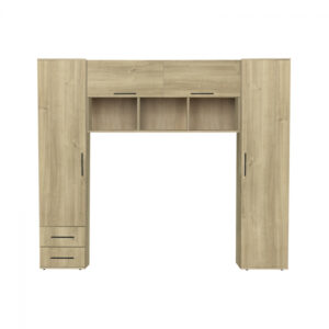 Set dormitor tineret YASMIN M1, 3 corpuri, stejar belfast, 238x50x200 cm