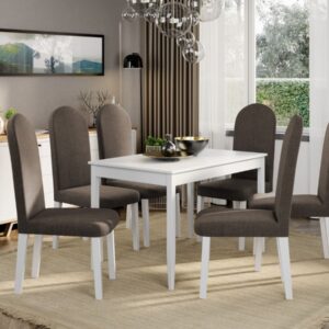 Set Masa Grand Alba + 6 Scaune Grand Maro