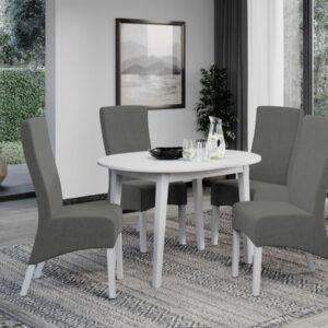 Set Masa Rosa extensibila + 4 Scaune Paris Vardo 11