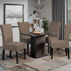 Set Masa Smart Wenghe + 4 Scaune Oslo Castel 20