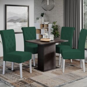 Set Masa Smart Wenghe + 4 Scaune Oslo Royal Velvet 12