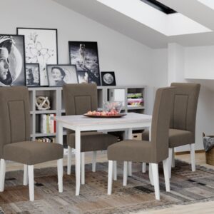 Set Masa Torino Alba + 4 Scaune Lima Vardo 35