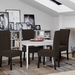 Set Masa Torino Alba + 4 Scaune Lima Vardo 43