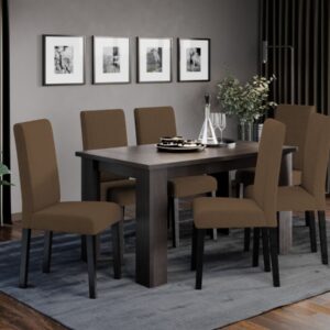 Set Masa Venetia extensibila + 6 Scaune Eco Savio 38