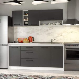 Set Mobila Bucatarie Mina Grafit 180 Gri Antracit C72