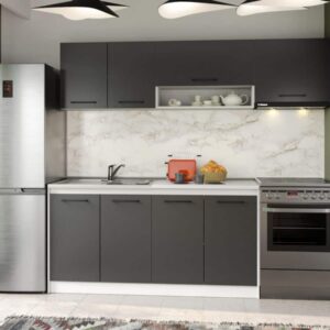 Set Mobila Bucatarie Mina Grafit 220 Gri Antracit C76