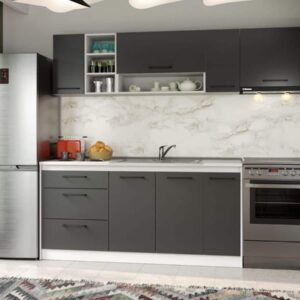 Set Mobila Bucatarie Mina Grafit 230 Gri Antracit C83