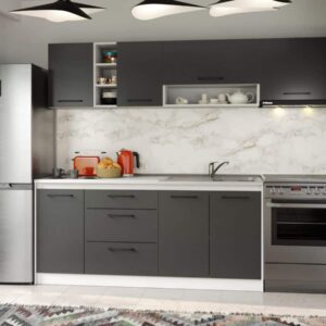 Set Mobila Bucatarie Mina Grafit 240 Gri Antracit C73