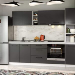 Set Mobila Bucatarie Mina Grafit 244 Gri Antracit C81