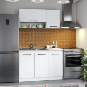 Set Mobila Bucatarie Mina Pure 120 Alb C52