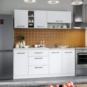 Set Mobila Bucatarie Mina Pure 180 Alb C45