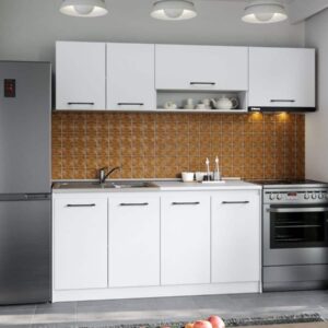 Set Mobila Bucatarie Mina Pure 220 Alb C49