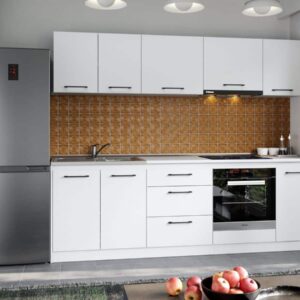Set Mobila Bucatarie Mina Pure 240 Alb C42