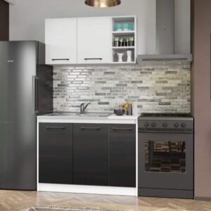 Set Mobila Bucatarie Mina Yang 110 Ferrara/Alb C134