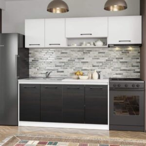 Set Mobila Bucatarie Mina Yang 220 Ferrara/Alb C130