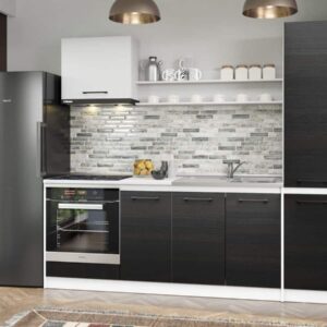 Set Mobila Bucatarie Mina Yang 220 Ferrara/Alb C138